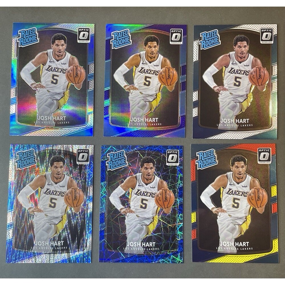 2017-18 Donruss Optic #171 Josh Hart Lot Silver Prizm Blue Shock Velocity